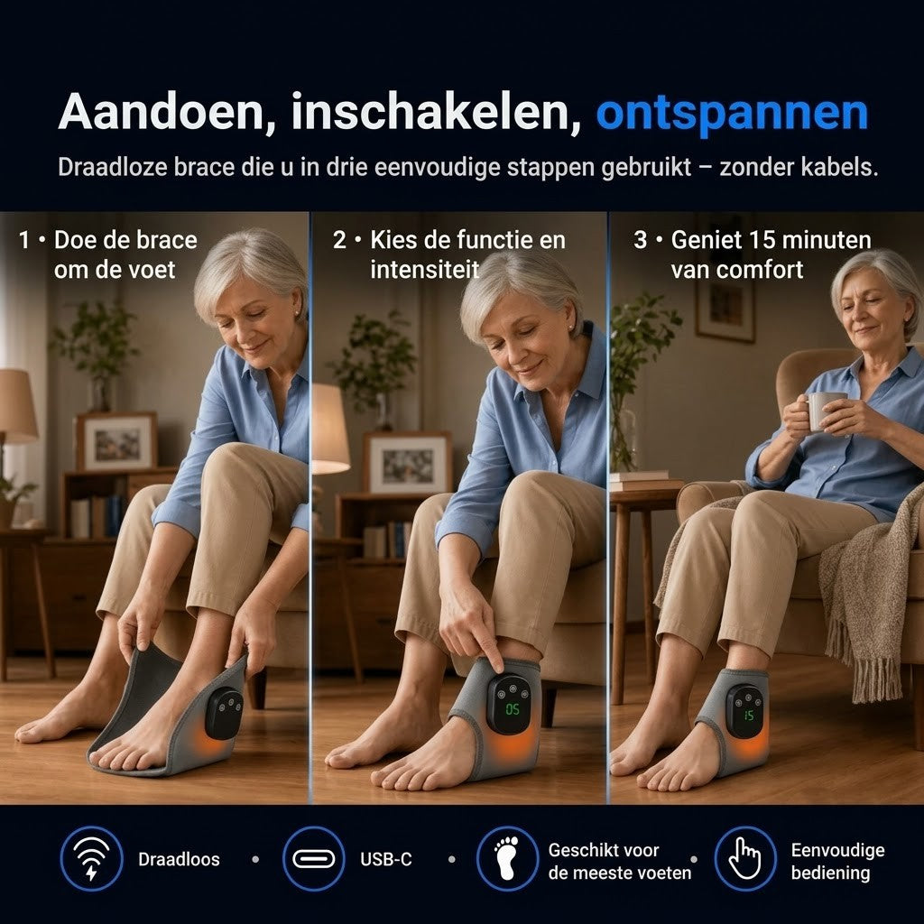 FootMotion Pro® – 3-in-1 therapeutisch voetmassageapparaat